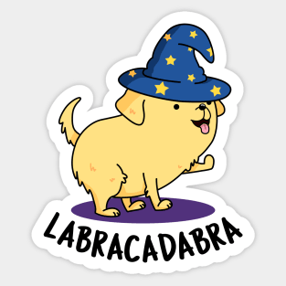 Labracadabra Cute Labrador Dog Pun Sticker